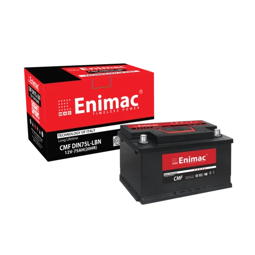 Ắc quy Enimac 12V 75Ah DIN75L-LBN