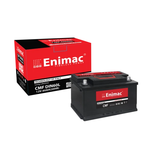 Ắc quy Enimac 12V 60Ah CMF-DIN60R LBN